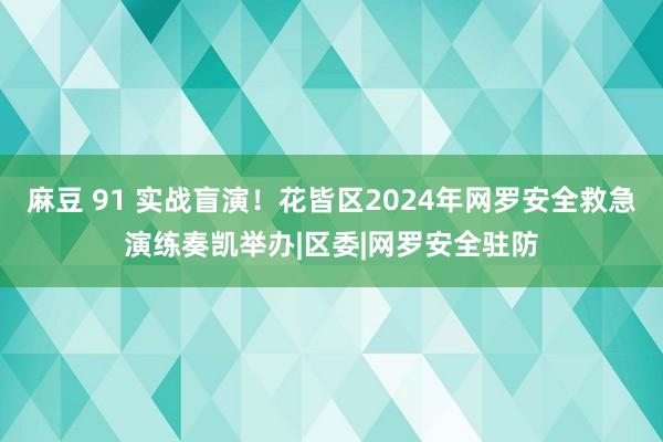 麻豆 91 实战盲演！花皆区2024年网罗安全救急演练奏凯举办|区委|网罗安全驻防