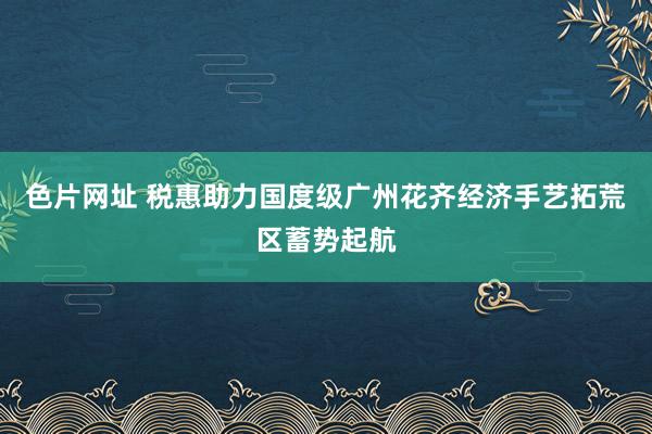 色片网址 税惠助力国度级广州花齐经济手艺拓荒区蓄势起航