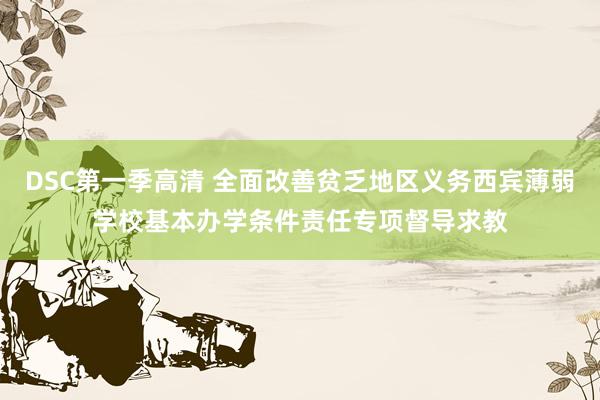 DSC第一季高清 全面改善贫乏地区义务西宾薄弱学校基本办学条件责任专项督导求教