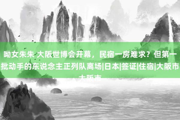 呦女朱朱 大阪世博会开幕，民宿一房难求？但第一批动手的东说念主正列队离场|日本|签证|住宿|大阪市